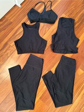 OUTDOOR VOICES - lot of 5 matching pieces (midnight blue)